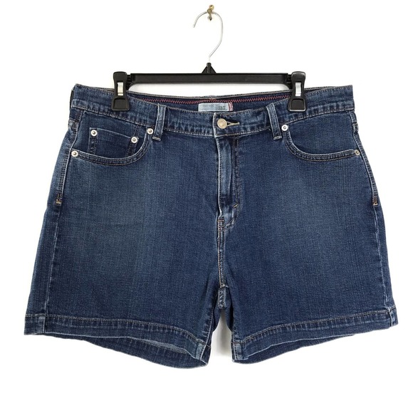 Levi's Pants - Levi's 515 Stretch Mid Rise Regular Fit Denim Shorts Blue 4.5" Inseam Size 14